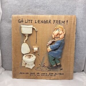 bathroom art norway‎ "GO A LITTLE FURTHER!"  "GÅ LITT LENGER FREM !"